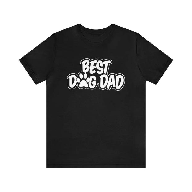 Short Sleeve Tee - Best Dog Dad - (Blk)