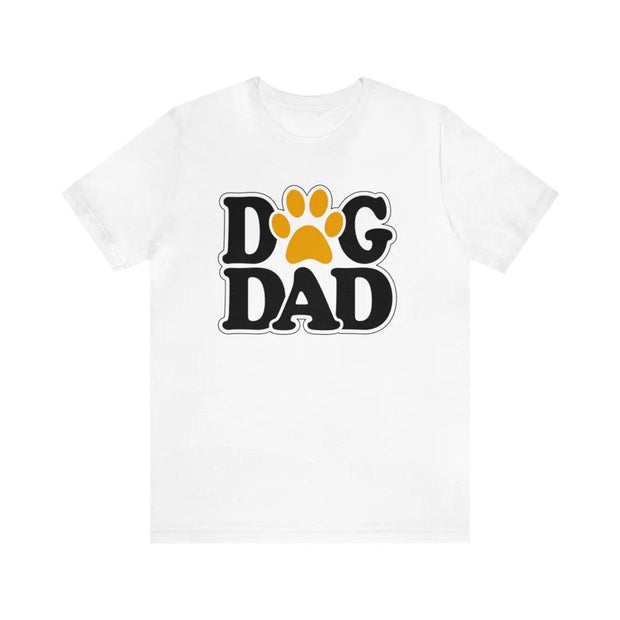 Short Sleeve Dog Dad T-Shirt (wh) Printify