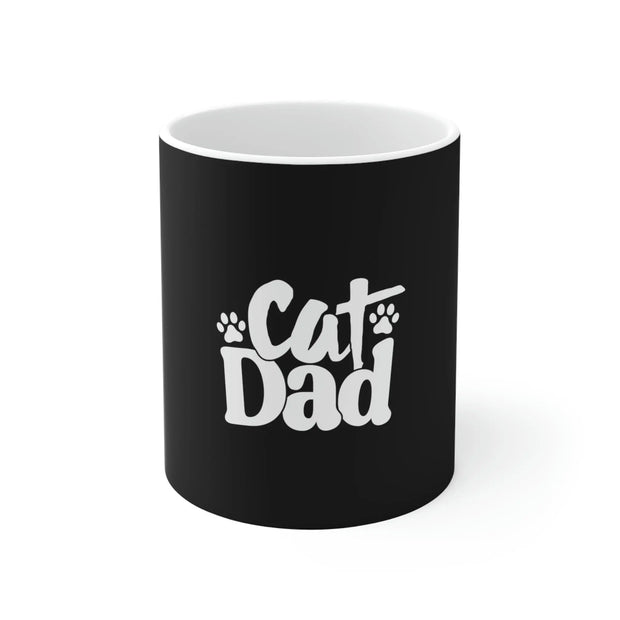 Cat Dad Coffee Mug - Black