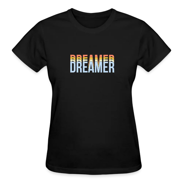 Dreamer Cotton Ladies T-Shirt - black