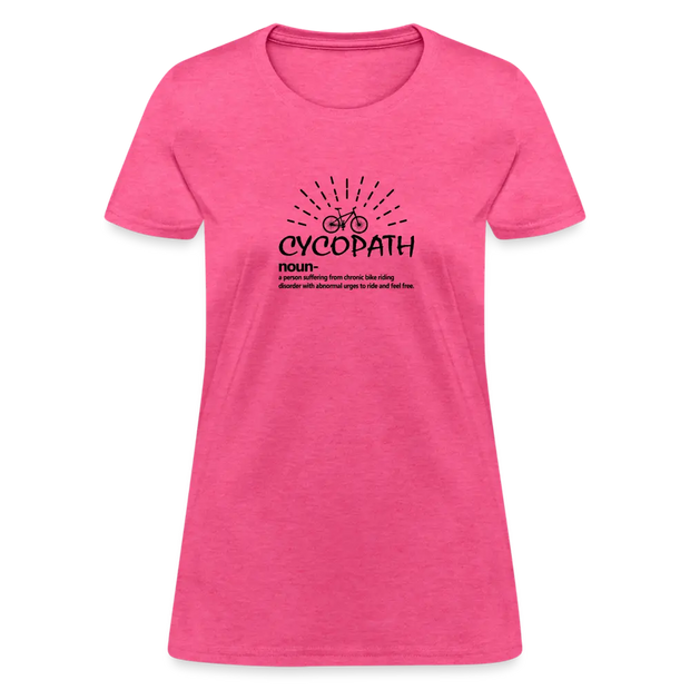 Women's Cycopath T-Shirt - heather pink