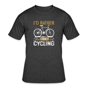 Men’s I'd Rather Be Cycling T-Shirt - heather black